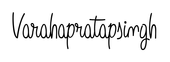 You should practise on your own different ways (Angelique-Rose-font-FFP) to write your name (Varahapratapsingh) in signature. Don't let someone else do it for you. Varahapratapsingh signature style 5 images and pictures png
