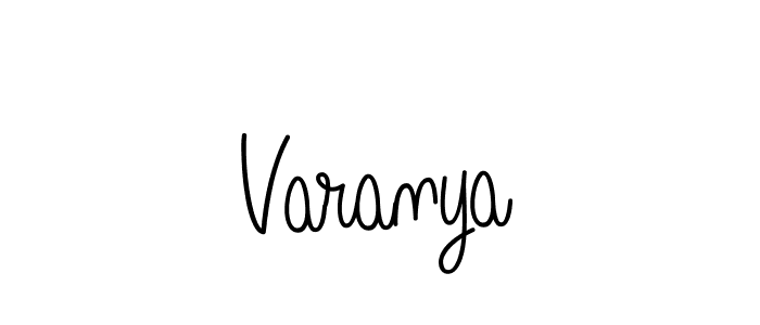 The best way (Angelique-Rose-font-FFP) to make a short signature is to pick only two or three words in your name. The name Varanya include a total of six letters. For converting this name. Varanya signature style 5 images and pictures png