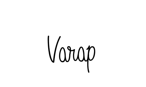 Varap stylish signature style. Best Handwritten Sign (Angelique-Rose-font-FFP) for my name. Handwritten Signature Collection Ideas for my name Varap. Varap signature style 5 images and pictures png