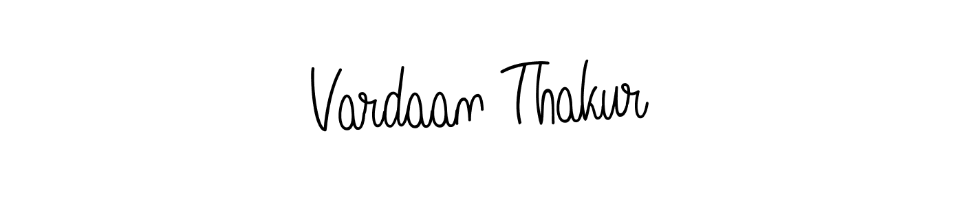 Make a beautiful signature design for name Vardaan Thakur. With this signature (Angelique-Rose-font-FFP) style, you can create a handwritten signature for free. Vardaan Thakur signature style 5 images and pictures png