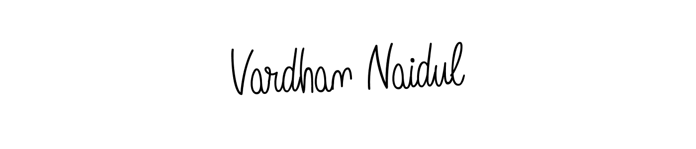 Also You can easily find your signature by using the search form. We will create Vardhan Naidul name handwritten signature images for you free of cost using Angelique-Rose-font-FFP sign style. Vardhan Naidul signature style 5 images and pictures png