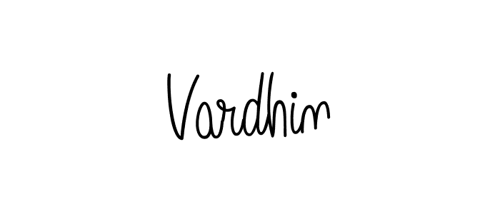 The best way (Angelique-Rose-font-FFP) to make a short signature is to pick only two or three words in your name. The name Vardhin include a total of six letters. For converting this name. Vardhin signature style 5 images and pictures png