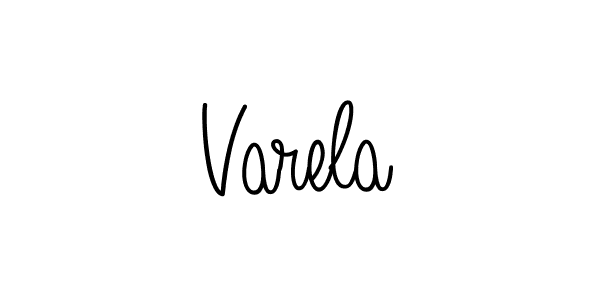 You should practise on your own different ways (Angelique-Rose-font-FFP) to write your name (Varela) in signature. don't let someone else do it for you. Varela signature style 5 images and pictures png