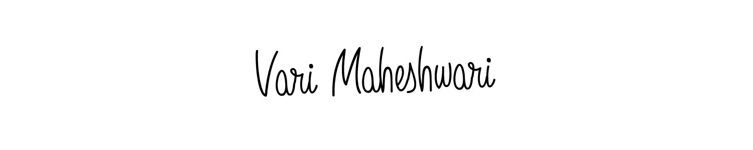 Also we have Vari Maheshwari name is the best signature style. Create professional handwritten signature collection using Angelique-Rose-font-FFP autograph style. Vari Maheshwari signature style 5 images and pictures png