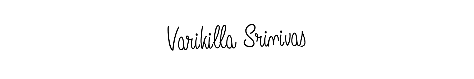 Create a beautiful signature design for name Varikilla Srinivas. With this signature (Angelique-Rose-font-FFP) fonts, you can make a handwritten signature for free. Varikilla Srinivas signature style 5 images and pictures png