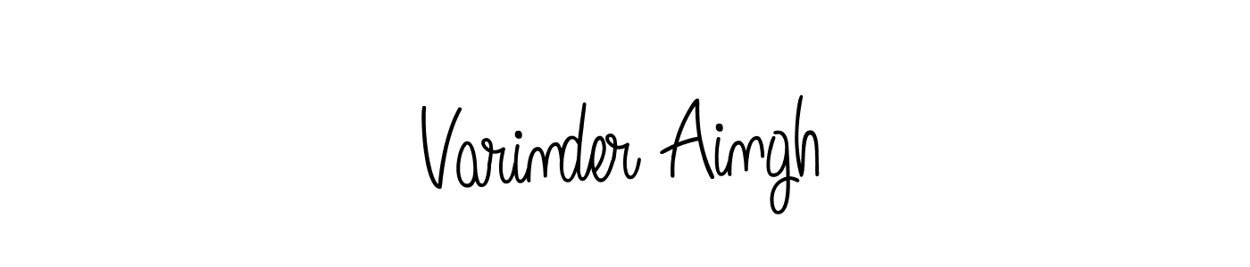 Check out images of Autograph of Varinder Aingh name. Actor Varinder Aingh Signature Style. Angelique-Rose-font-FFP is a professional sign style online. Varinder Aingh signature style 5 images and pictures png