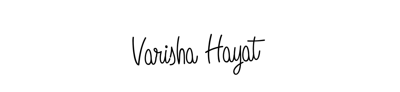 Here are the top 10 professional signature styles for the name Varisha Hayat. These are the best autograph styles you can use for your name. Varisha Hayat signature style 5 images and pictures png