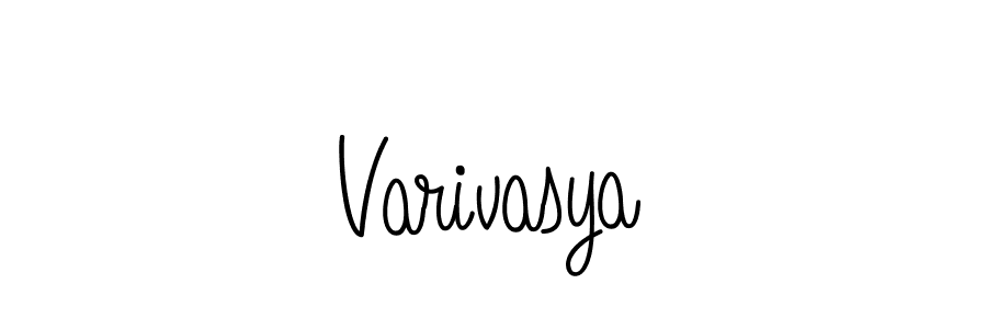 Varivasya stylish signature style. Best Handwritten Sign (Angelique-Rose-font-FFP) for my name. Handwritten Signature Collection Ideas for my name Varivasya. Varivasya signature style 5 images and pictures png