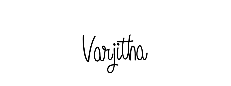 How to Draw Varjitha signature style? Angelique-Rose-font-FFP is a latest design signature styles for name Varjitha. Varjitha signature style 5 images and pictures png