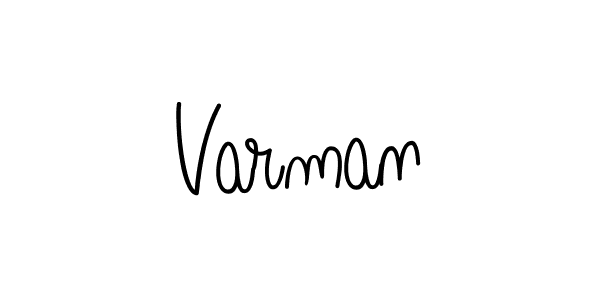The best way (Angelique-Rose-font-FFP) to make a short signature is to pick only two or three words in your name. The name Varman include a total of six letters. For converting this name. Varman signature style 5 images and pictures png
