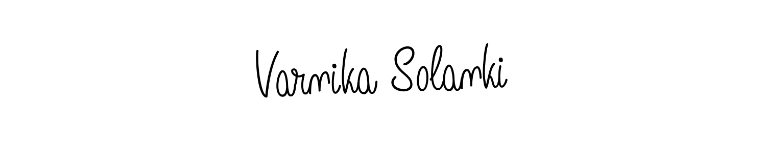 Make a short Varnika Solanki signature style. Manage your documents anywhere anytime using Angelique-Rose-font-FFP. Create and add eSignatures, submit forms, share and send files easily. Varnika Solanki signature style 5 images and pictures png