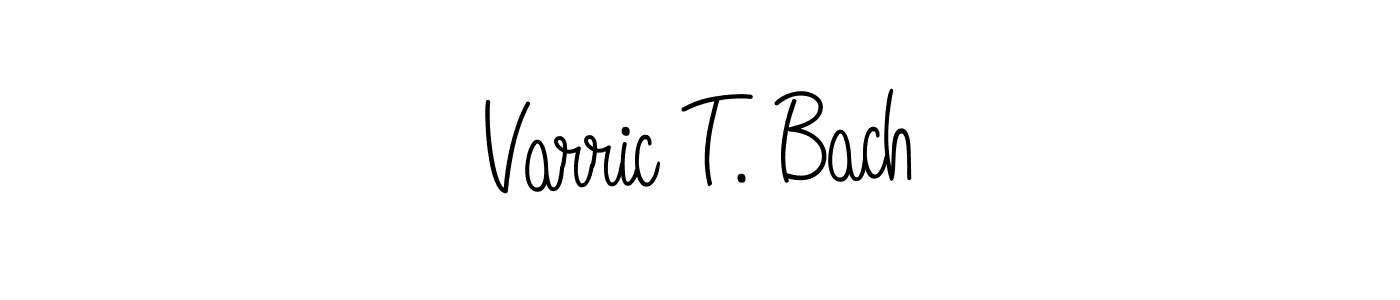 It looks lik you need a new signature style for name Varric T. Bach. Design unique handwritten (Angelique-Rose-font-FFP) signature with our free signature maker in just a few clicks. Varric T. Bach signature style 5 images and pictures png