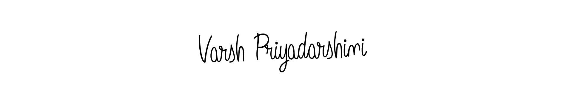 Varsh Priyadarshini stylish signature style. Best Handwritten Sign (Angelique-Rose-font-FFP) for my name. Handwritten Signature Collection Ideas for my name Varsh Priyadarshini. Varsh Priyadarshini signature style 5 images and pictures png
