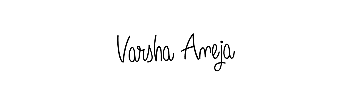 Make a short Varsha Aneja signature style. Manage your documents anywhere anytime using Angelique-Rose-font-FFP. Create and add eSignatures, submit forms, share and send files easily. Varsha Aneja signature style 5 images and pictures png