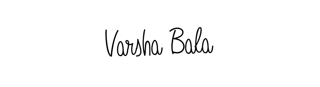 How to make Varsha Bala signature? Angelique-Rose-font-FFP is a professional autograph style. Create handwritten signature for Varsha Bala name. Varsha Bala signature style 5 images and pictures png