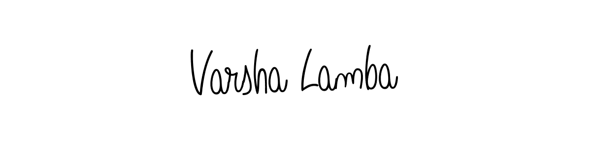 Make a short Varsha Lamba signature style. Manage your documents anywhere anytime using Angelique-Rose-font-FFP. Create and add eSignatures, submit forms, share and send files easily. Varsha Lamba signature style 5 images and pictures png