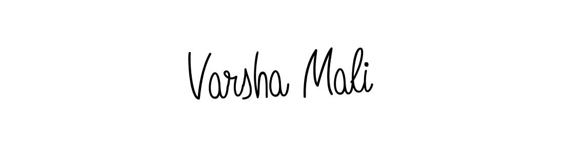 Create a beautiful signature design for name Varsha Mali. With this signature (Angelique-Rose-font-FFP) fonts, you can make a handwritten signature for free. Varsha Mali signature style 5 images and pictures png