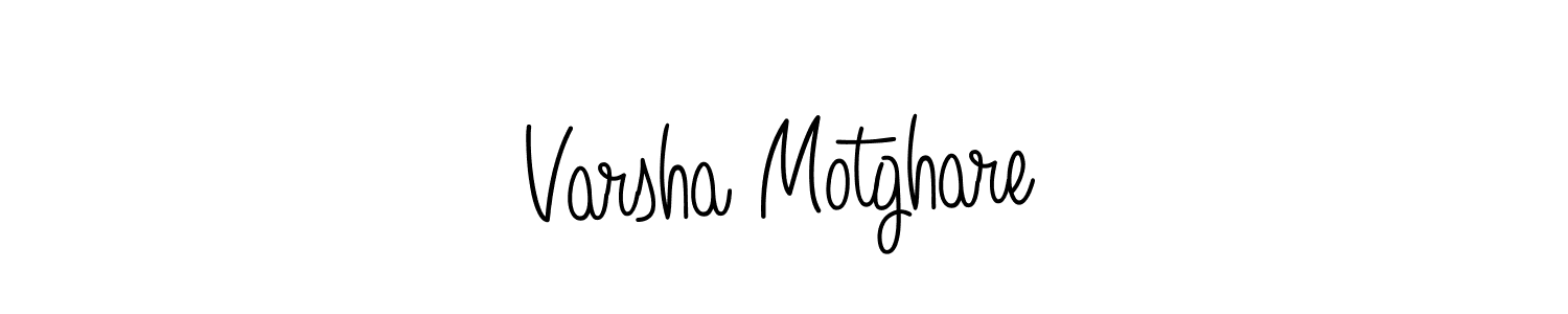 Also we have Varsha Motghare name is the best signature style. Create professional handwritten signature collection using Angelique-Rose-font-FFP autograph style. Varsha Motghare signature style 5 images and pictures png