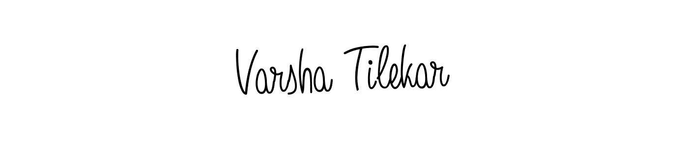Make a short Varsha Tilekar signature style. Manage your documents anywhere anytime using Angelique-Rose-font-FFP. Create and add eSignatures, submit forms, share and send files easily. Varsha Tilekar signature style 5 images and pictures png