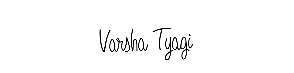 How to make Varsha Tyagi name signature. Use Angelique-Rose-font-FFP style for creating short signs online. This is the latest handwritten sign. Varsha Tyagi signature style 5 images and pictures png