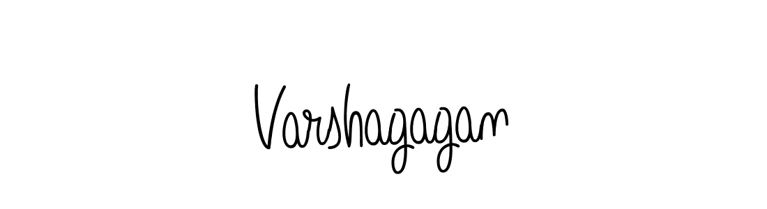 Use a signature maker to create a handwritten signature online. With this signature software, you can design (Angelique-Rose-font-FFP) your own signature for name Varshagagan. Varshagagan signature style 5 images and pictures png
