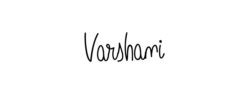 Create a beautiful signature design for name Varshani. With this signature (Angelique-Rose-font-FFP) fonts, you can make a handwritten signature for free. Varshani signature style 5 images and pictures png