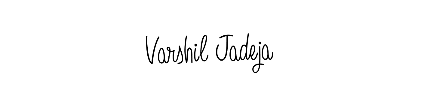 Design your own signature with our free online signature maker. With this signature software, you can create a handwritten (Angelique-Rose-font-FFP) signature for name Varshil Jadeja. Varshil Jadeja signature style 5 images and pictures png