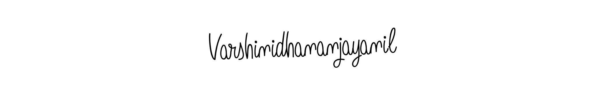 You can use this online signature creator to create a handwritten signature for the name Varshinidhananjayanil. This is the best online autograph maker. Varshinidhananjayanil signature style 5 images and pictures png