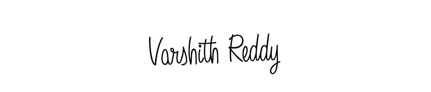 How to make Varshith Reddy name signature. Use Angelique-Rose-font-FFP style for creating short signs online. This is the latest handwritten sign. Varshith Reddy signature style 5 images and pictures png