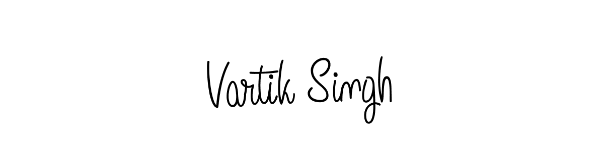 How to make Vartik Singh signature? Angelique-Rose-font-FFP is a professional autograph style. Create handwritten signature for Vartik Singh name. Vartik Singh signature style 5 images and pictures png