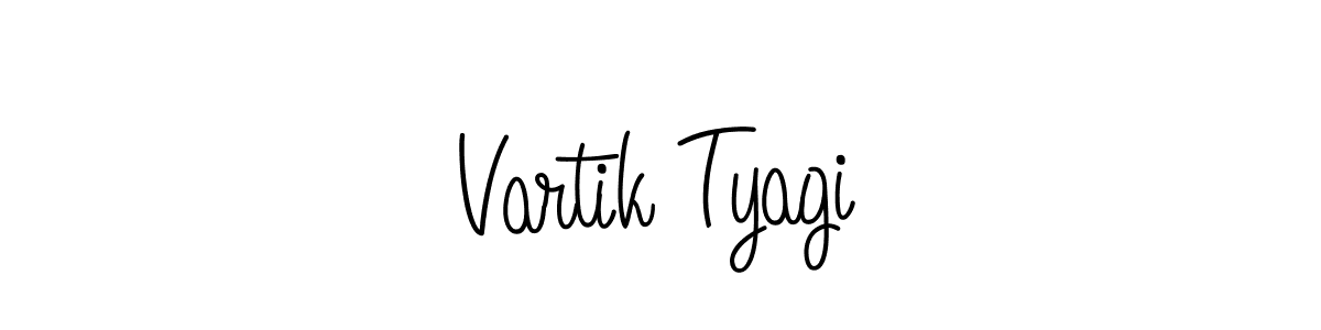 Vartik Tyagi stylish signature style. Best Handwritten Sign (Angelique-Rose-font-FFP) for my name. Handwritten Signature Collection Ideas for my name Vartik Tyagi. Vartik Tyagi signature style 5 images and pictures png