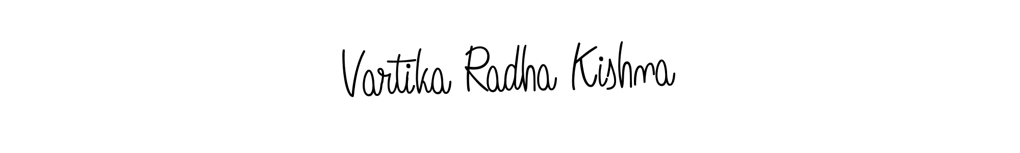 How to make Vartika Radha Kishna signature? Angelique-Rose-font-FFP is a professional autograph style. Create handwritten signature for Vartika Radha Kishna name. Vartika Radha Kishna signature style 5 images and pictures png