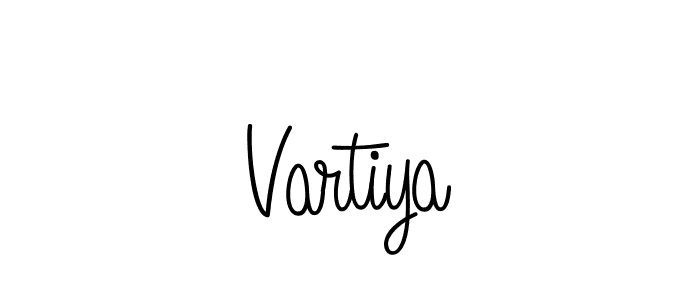 How to make Vartiya name signature. Use Angelique-Rose-font-FFP style for creating short signs online. This is the latest handwritten sign. Vartiya signature style 5 images and pictures png