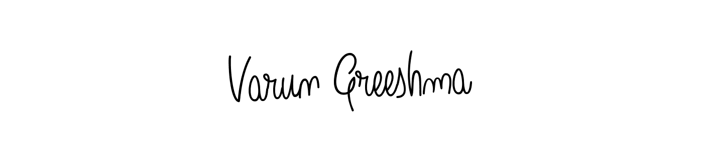 Make a short Varun Greeshma signature style. Manage your documents anywhere anytime using Angelique-Rose-font-FFP. Create and add eSignatures, submit forms, share and send files easily. Varun Greeshma signature style 5 images and pictures png