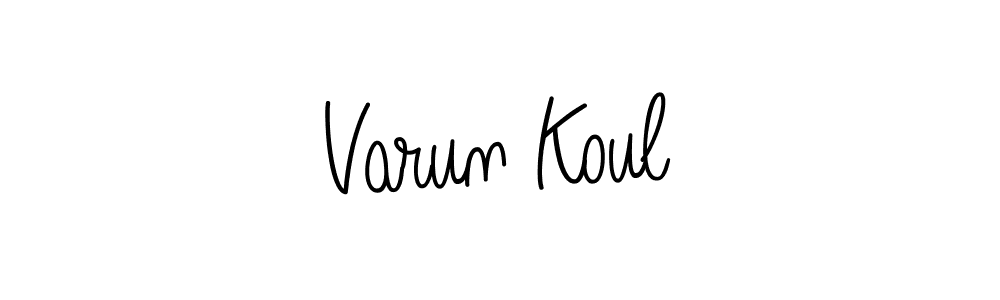 How to Draw Varun Koul signature style? Angelique-Rose-font-FFP is a latest design signature styles for name Varun Koul. Varun Koul signature style 5 images and pictures png