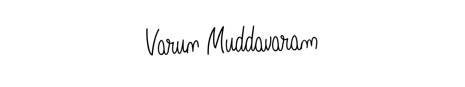 The best way (Angelique-Rose-font-FFP) to make a short signature is to pick only two or three words in your name. The name Varun Muddavaram include a total of six letters. For converting this name. Varun Muddavaram signature style 5 images and pictures png