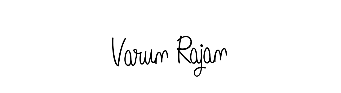 How to make Varun Rajan name signature. Use Angelique-Rose-font-FFP style for creating short signs online. This is the latest handwritten sign. Varun Rajan signature style 5 images and pictures png