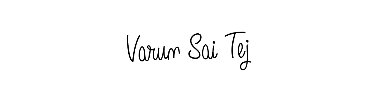 Create a beautiful signature design for name Varun Sai Tej. With this signature (Angelique-Rose-font-FFP) fonts, you can make a handwritten signature for free. Varun Sai Tej signature style 5 images and pictures png