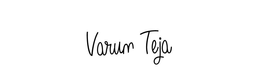 Varun Teja stylish signature style. Best Handwritten Sign (Angelique-Rose-font-FFP) for my name. Handwritten Signature Collection Ideas for my name Varun Teja. Varun Teja signature style 5 images and pictures png