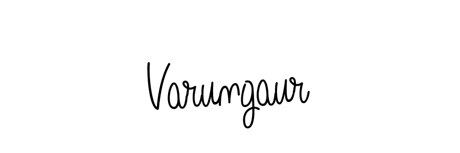 How to Draw Varungaur signature style? Angelique-Rose-font-FFP is a latest design signature styles for name Varungaur. Varungaur signature style 5 images and pictures png