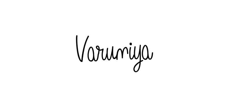 It looks lik you need a new signature style for name Varuniya. Design unique handwritten (Angelique-Rose-font-FFP) signature with our free signature maker in just a few clicks. Varuniya signature style 5 images and pictures png