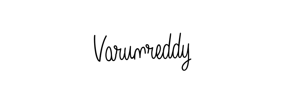 Use a signature maker to create a handwritten signature online. With this signature software, you can design (Angelique-Rose-font-FFP) your own signature for name Varunreddy. Varunreddy signature style 5 images and pictures png