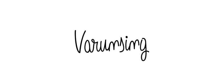 How to make Varunsing name signature. Use Angelique-Rose-font-FFP style for creating short signs online. This is the latest handwritten sign. Varunsing signature style 5 images and pictures png
