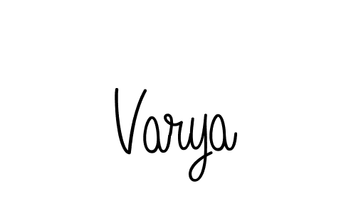 Also we have Varya name is the best signature style. Create professional handwritten signature collection using Angelique-Rose-font-FFP autograph style. Varya signature style 5 images and pictures png