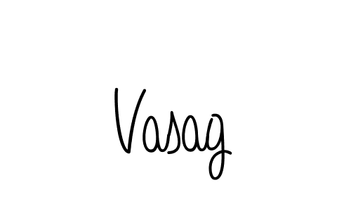 Vasag stylish signature style. Best Handwritten Sign (Angelique-Rose-font-FFP) for my name. Handwritten Signature Collection Ideas for my name Vasag. Vasag signature style 5 images and pictures png