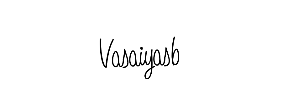 How to make Vasaiyasb signature? Angelique-Rose-font-FFP is a professional autograph style. Create handwritten signature for Vasaiyasb name. Vasaiyasb signature style 5 images and pictures png