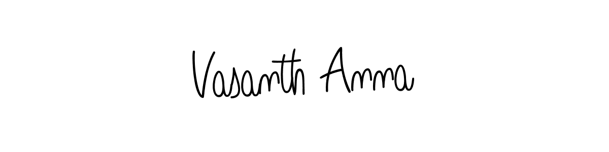 Make a beautiful signature design for name Vasanth Anna. Use this online signature maker to create a handwritten signature for free. Vasanth Anna signature style 5 images and pictures png