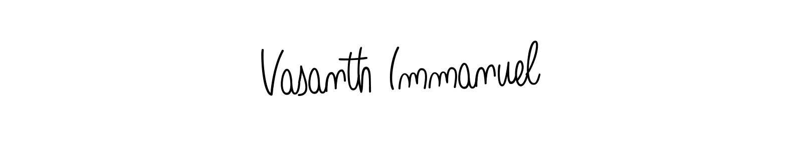 Angelique-Rose-font-FFP is a professional signature style that is perfect for those who want to add a touch of class to their signature. It is also a great choice for those who want to make their signature more unique. Get Vasanth Immanuel name to fancy signature for free. Vasanth Immanuel signature style 5 images and pictures png