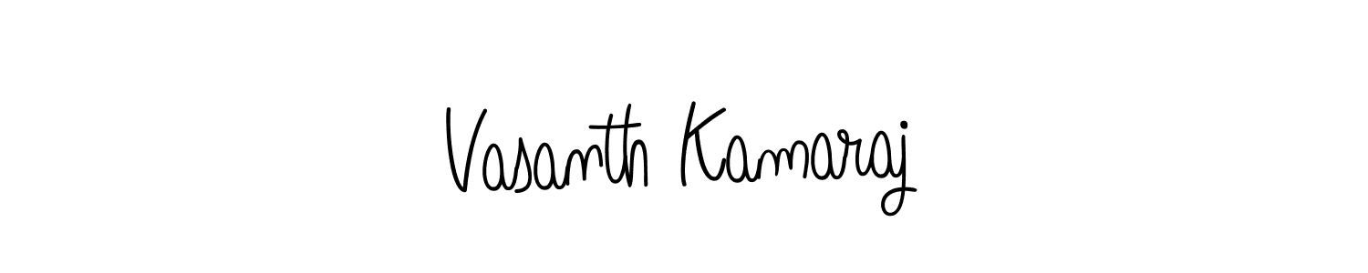 The best way (Angelique-Rose-font-FFP) to make a short signature is to pick only two or three words in your name. The name Vasanth Kamaraj include a total of six letters. For converting this name. Vasanth Kamaraj signature style 5 images and pictures png