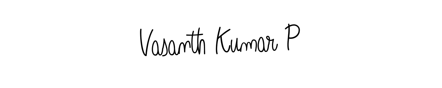 Make a beautiful signature design for name Vasanth Kumar P. Use this online signature maker to create a handwritten signature for free. Vasanth Kumar P signature style 5 images and pictures png